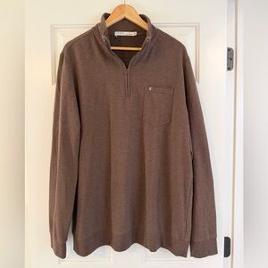 Criquet Brown Men’s Quarter Zip Pullover